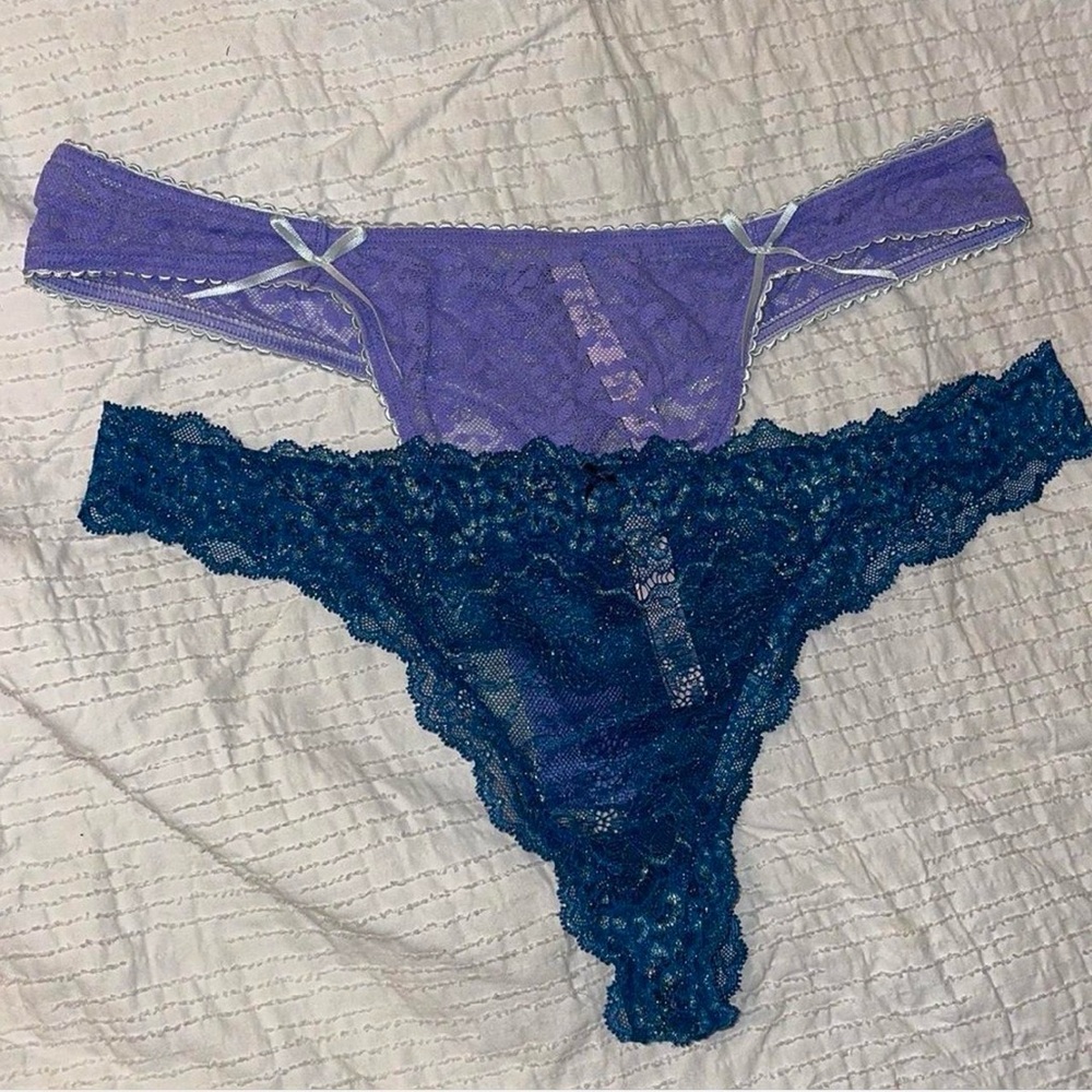 Victoria secret lace thong size large